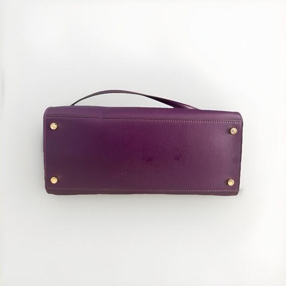 Kate Spade Ripe Plum Madison Saffiano Leather Medium Purple Bag Satchel EUC - Picture 8 of 15